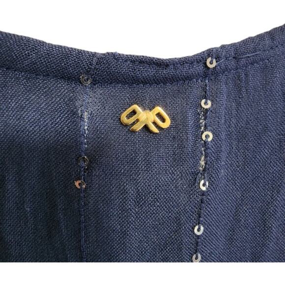 PilyQ Angelica Sequin Tunic Cover Up Island Blue‎ Size M/L - Picture 6 of 8